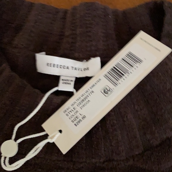 Rebecca Taylor velvet sweater new with tags - Picture 13 of 14